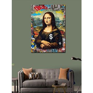 Kanvas Tablo Dolar Mona Lisa 50x70 cm