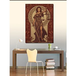 Kanvas Tablo Kadın Adalet Figürü 100x140 cm