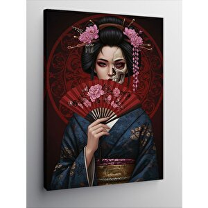 Kanvas Tablo Geisha Ve Geleneksel Japon Sanatı 50x70 cm