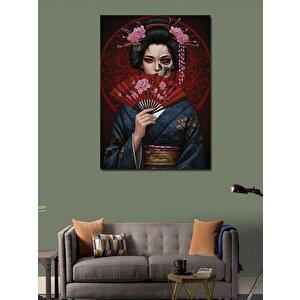 Kanvas Tablo Geisha Ve Geleneksel Japon Sanatı 50x70 cm