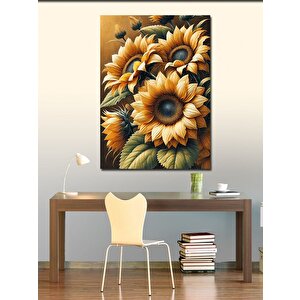 Kanvas Tablo Ayçiçekleri Ve Canlı Detaylar 70x100 cm