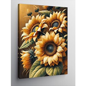 Kanvas Tablo Ayçiçekleri Ve Canlı Detaylar 50x70 cm