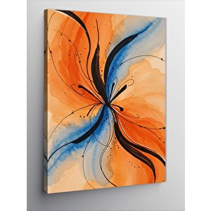 Kanvas Tablo Renkli Fırça Vuruşları 50x70 cm