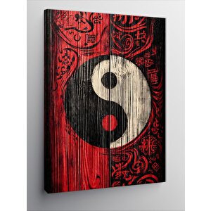 Kanvas Tablo Yin Yang Ve Dengeler 70x100 cm