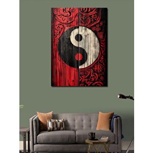 Kanvas Tablo Yin Yang Ve Dengeler 70x100 cm