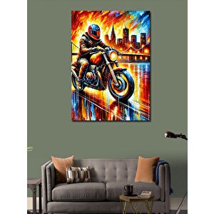 Kanvas Tablo Gece Yarışı Ve Hız 70x100 cm