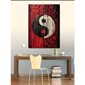 Kanvas Tablo Yin Yang Ve Dengeler 50x70 cm
