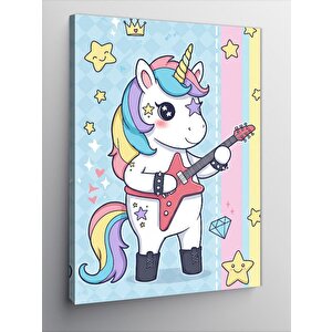 Kanvas Tablo Unicorn Ve Çocukluk Rüyası 70x100 cm