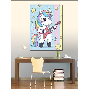 Kanvas Tablo Unicorn Ve Çocukluk Rüyası 70x100 cm