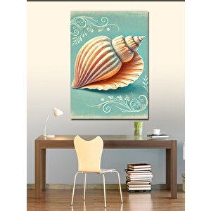 Kanvas Tablo Deniz Kabuğu Ve Pastel Huzur 70x100 cm