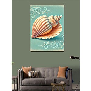 Kanvas Tablo Deniz Kabuğu Ve Pastel Huzur 70x100 cm