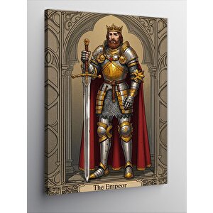Kanvas Tablo Ortaçağ İmparator Figürü 50x70 cm