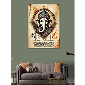 Kanvas Tablo Ganesh Ve Hint Mitolojisi 100x140 cm