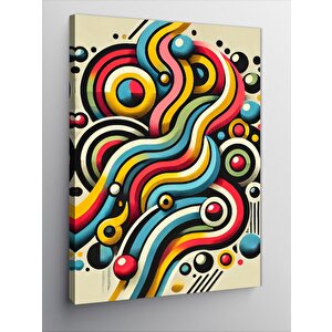 Kanvas Tablo Renkli Spiraller Ve Hareket 50x70 cm