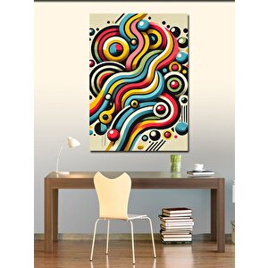 Kanvas Tablo Renkli Spiraller Ve Hareket 50x70 cm