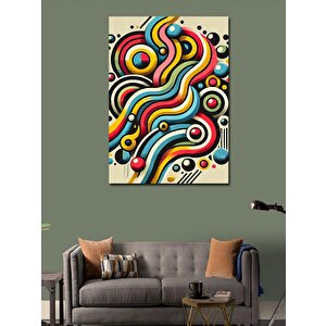 Kanvas Tablo Renkli Spiraller Ve Hareket 50x70 cm