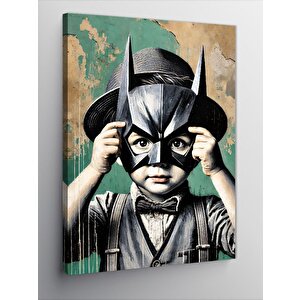 Kanvas Tablo Maskeli Çocuk 50x70 cm