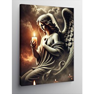 Kanvas Tablo Melek Ve Işığın Huzuru 50x70 cm