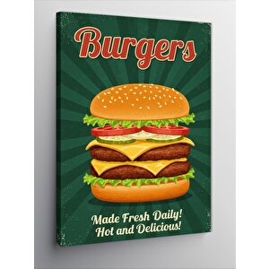 Kanvas Tablo "burgers" Ve Lezzet Posteri 70x100 cm