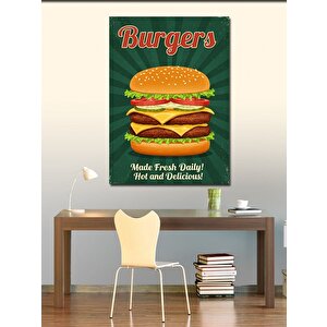 Kanvas Tablo "burgers" Ve Lezzet Posteri 70x100 cm