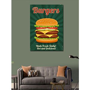 Kanvas Tablo "burgers" Ve Lezzet Posteri 70x100 cm