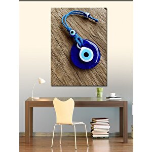 Kanvas Tablo Nazar Boncuğu Ve Koruma Simgesi 50x70 cm