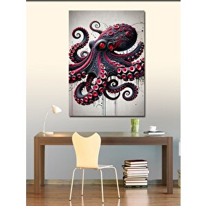 Kanvas Tablo Ahtapot Ve Derinliklerin Sanatı 100x140 cm