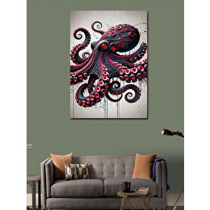 Kanvas Tablo Ahtapot Ve Derinliklerin Sanatı 100x140 cm