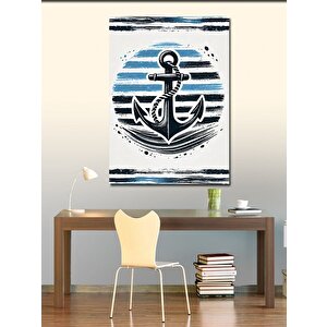 Kanvas Tablo Minimalist Çapa Tasarımı 70x100 cm