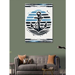 Kanvas Tablo Minimalist Çapa Tasarımı 70x100 cm