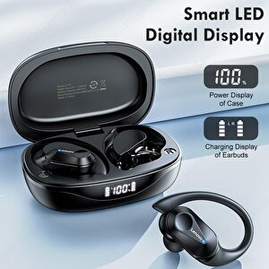 Lenovo Thinkplus Lp75 Kablosuz Şarj Göstergeli Sporcu Bluetooth Kulaklık Siyah