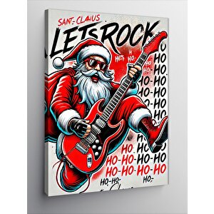 Kanvas Tablo Noel Baba Rock Konseri 70x100 cm