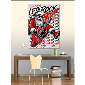 Kanvas Tablo Noel Baba Rock Konseri 70x100 cm
