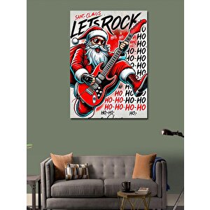 Kanvas Tablo Noel Baba Rock Konseri 70x100 cm