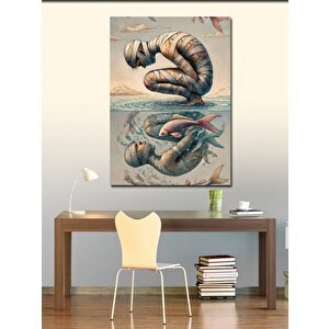 Kanvas Tablo Büyüleyici Denizaltı Figürü 100x140 cm