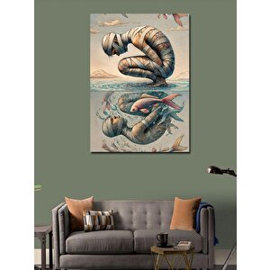 Kanvas Tablo Büyüleyici Denizaltı Figürü 100x140 cm