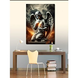 Kanvas Tablo Melek Ve Altın Işıklar 70x100 cm