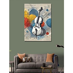 Kanvas Tablo Keman Ve Sanat Notaları 70x100 cm