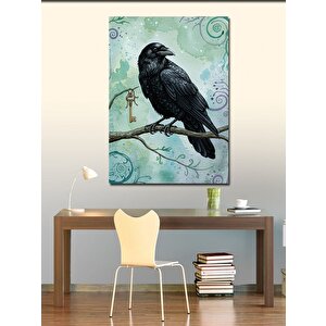 Kanvas Tablo Kuzgun Ve Anahtarın Sırrı 50x70 cm
