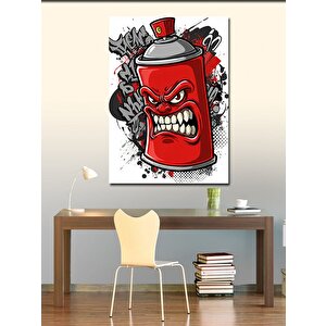 Kanvas Tablo Kızgın Sprey Boya Kutusu 70x100 cm