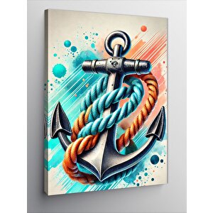 Kanvas Tablo Çapa Ve Deniz İpleri 70x100 cm