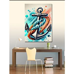 Kanvas Tablo Çapa Ve Deniz İpleri 70x100 cm