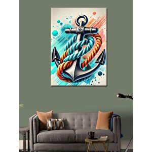 Kanvas Tablo Çapa Ve Deniz İpleri 70x100 cm