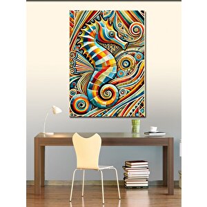 Kanvas Tablo Renkli Denizatı Motifi 70x100 cm