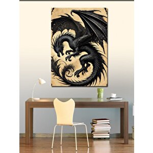 Kanvas Tablo Ejderha Ve Fantezi Sanatı 70x100 cm