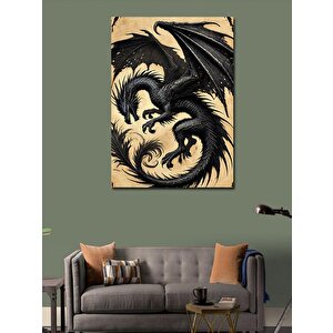 Kanvas Tablo Ejderha Ve Fantezi Sanatı 70x100 cm