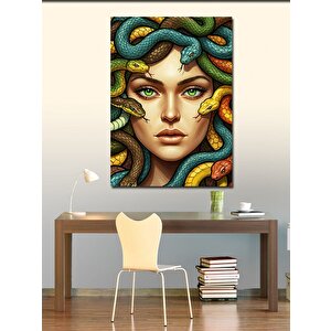 Kanvas Tablo Medusa Ve Yılan Saçlar 100x140 cm