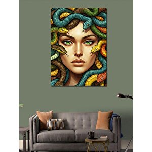 Kanvas Tablo Medusa Ve Yılan Saçlar 100x140 cm