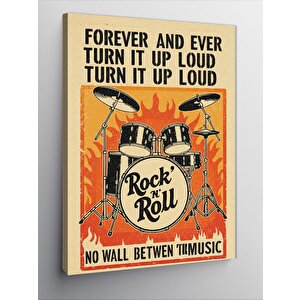 Kanvas Tablo Rock'n Roll Afişi 70x100 cm