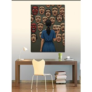 Kanvas Tablo Maskeler Ve Duygular 50x70 cm